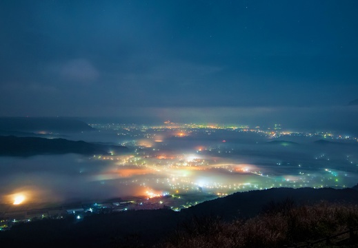 かぶと岩展望所からの夜景（著作権フリー） 